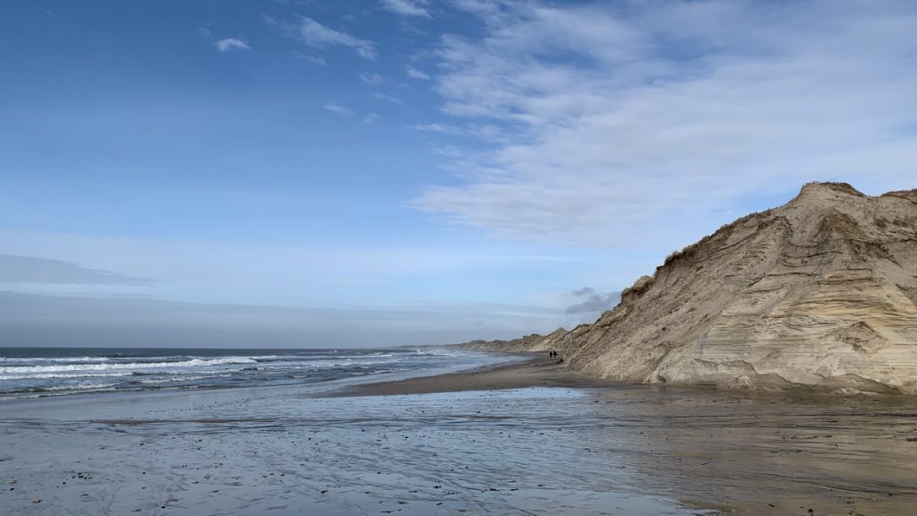 The west coast of Denmark at Nørre Vorupør